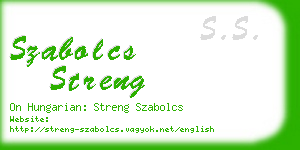 szabolcs streng business card